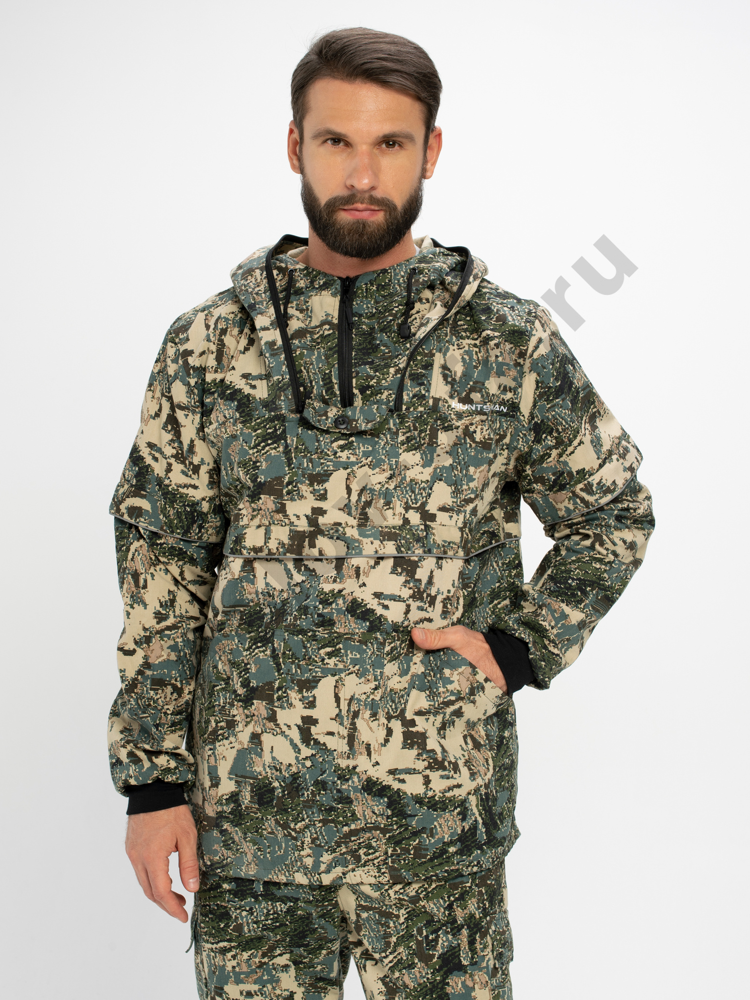 Костюм Huntsman Антигнус-Люкс с ловушк. и пыльн. цв. Лабиринт, тк.Твил-Пич. р.44-46 рост 170-176