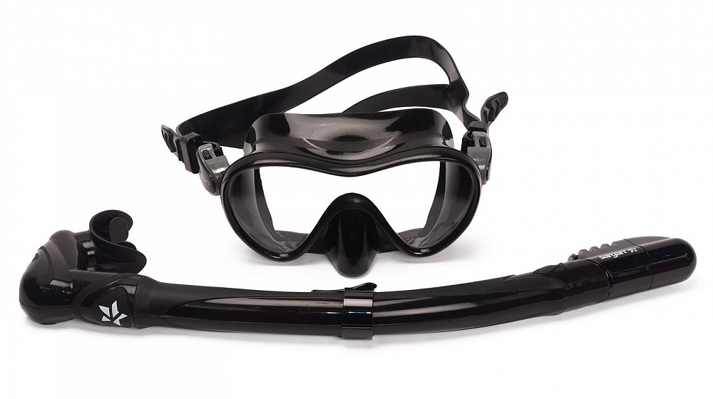 Комплект Sargan Агидель (маска+трубка) черн/черн