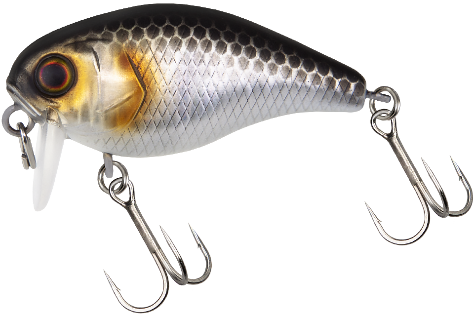 Воблер Jackall Chubby 38 SSR дл. 3.8 см, гл. 0.1-0.3 м, 4.2 гр., floating, цв. uv mat silver & black