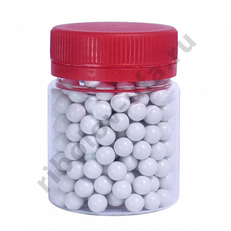 Шарики пластиковые Stalker 6мм, 0,20г белые (250шт/банка)