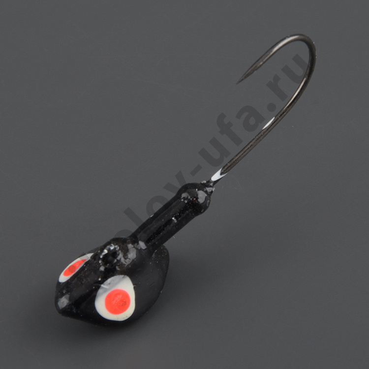 Джиг-головки Мормыш сапог 14 гр. кр. №3/0 цв. 04-черный 