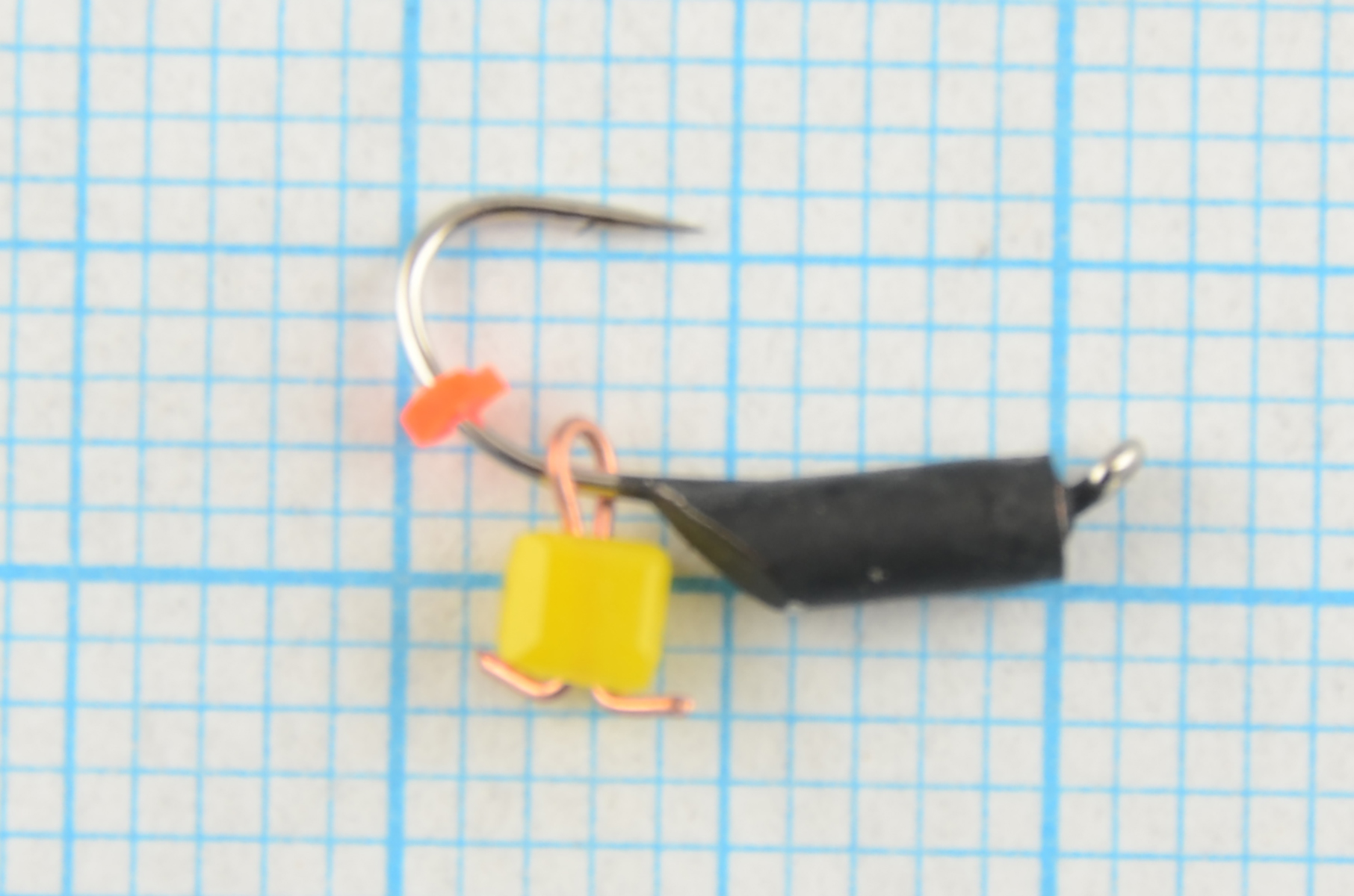 Мормышка Мир Вольфрама Столбик сырный кубик подвесной д. 2 мм черный 