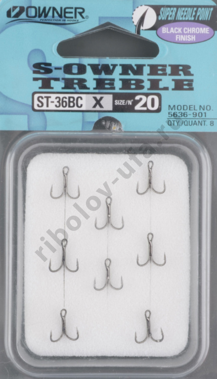 Крючок-тройник Owner ST-36BC-20