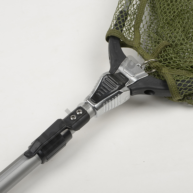 Подсачек Caiman треугольный прорезиненный D-50*50см, L-1,40м  62302