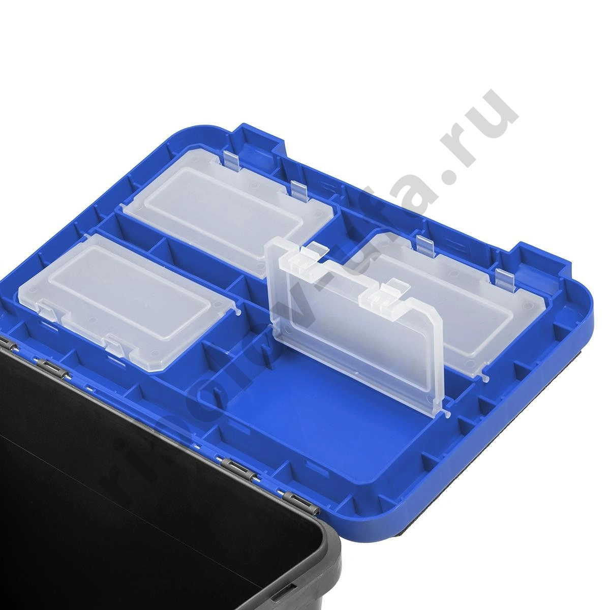 Ящик зимний Helios односекционный серый/синий