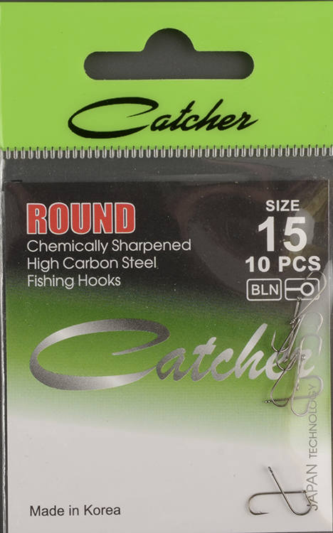 Одинарные крючки Catcher Round № 15