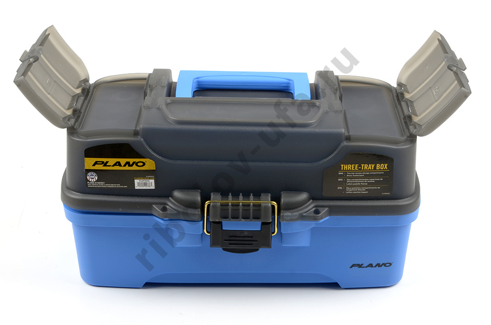 Ящик Plano 6203 трехполоч, 2 боков. отсека на крышке, цв. ярко-синий