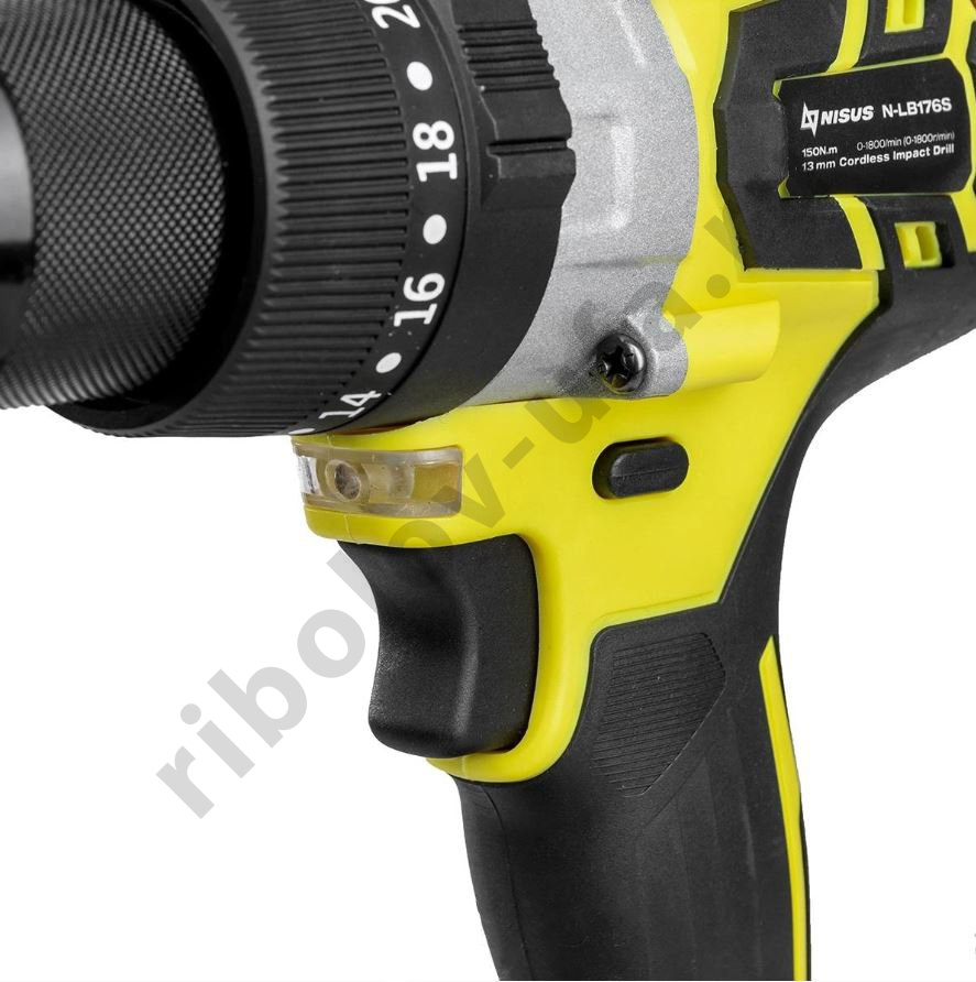 Шуруповерт-электробур Nisus 18V 6A 150 Hm(N-LB176S)