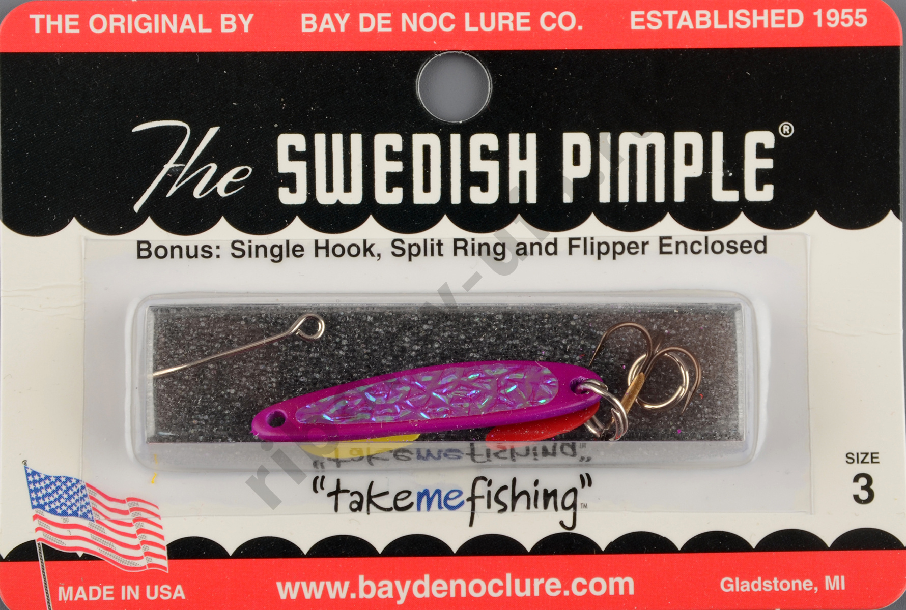 Блесна Swedish Pimple Ice №3 Violet Ice