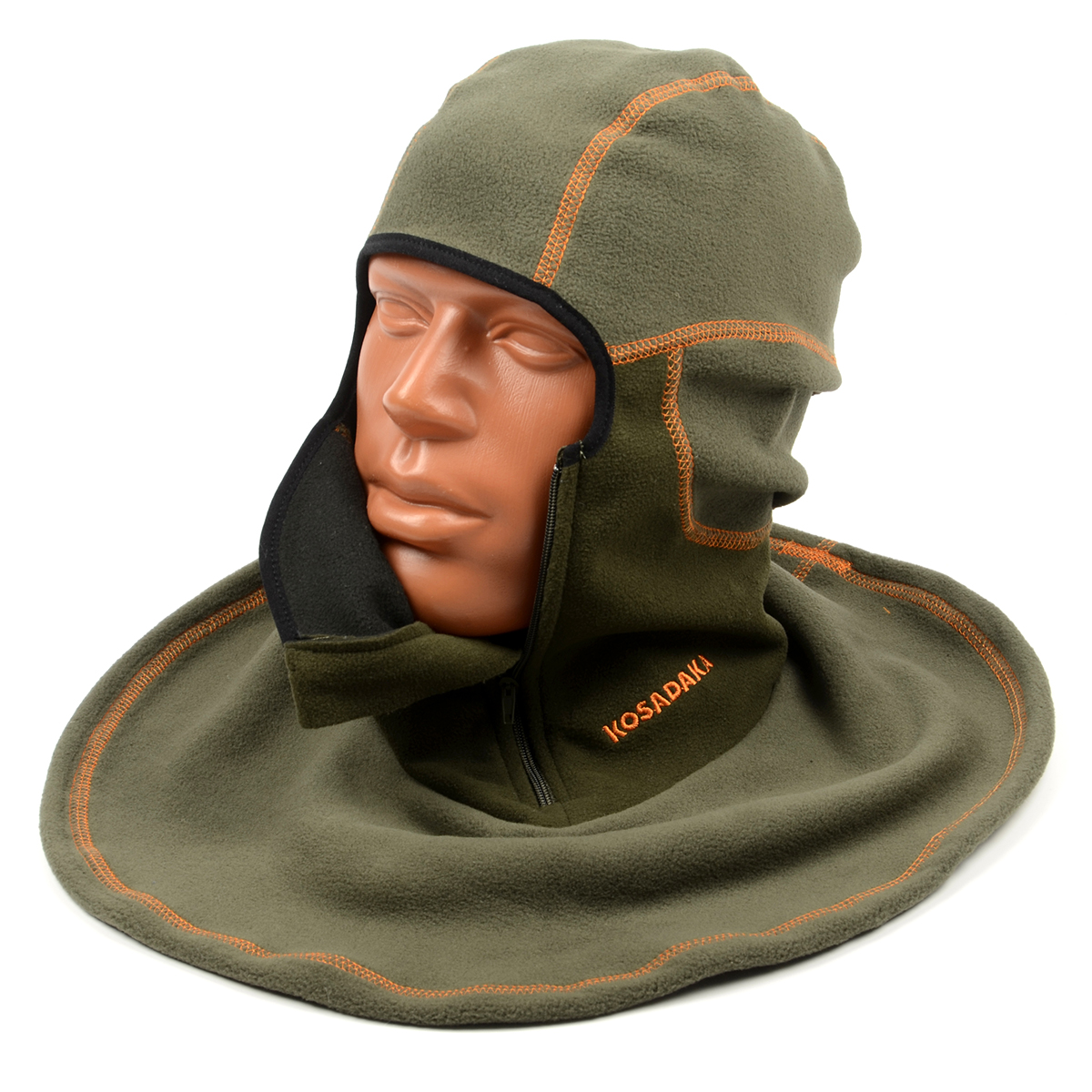 Балаклава Kosadaka Alaska  винблок мембрана на молнии, хаки