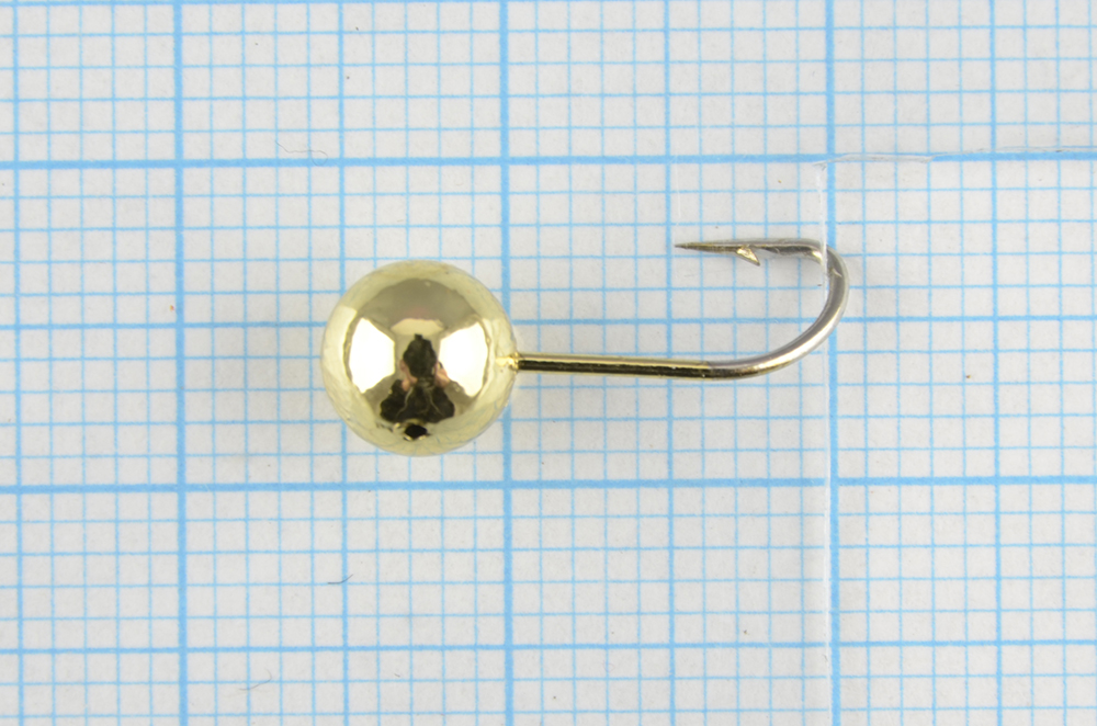 Мормышка литая Marlins Шар 6мм (1.22гр) кр. Crown золото 7000-403