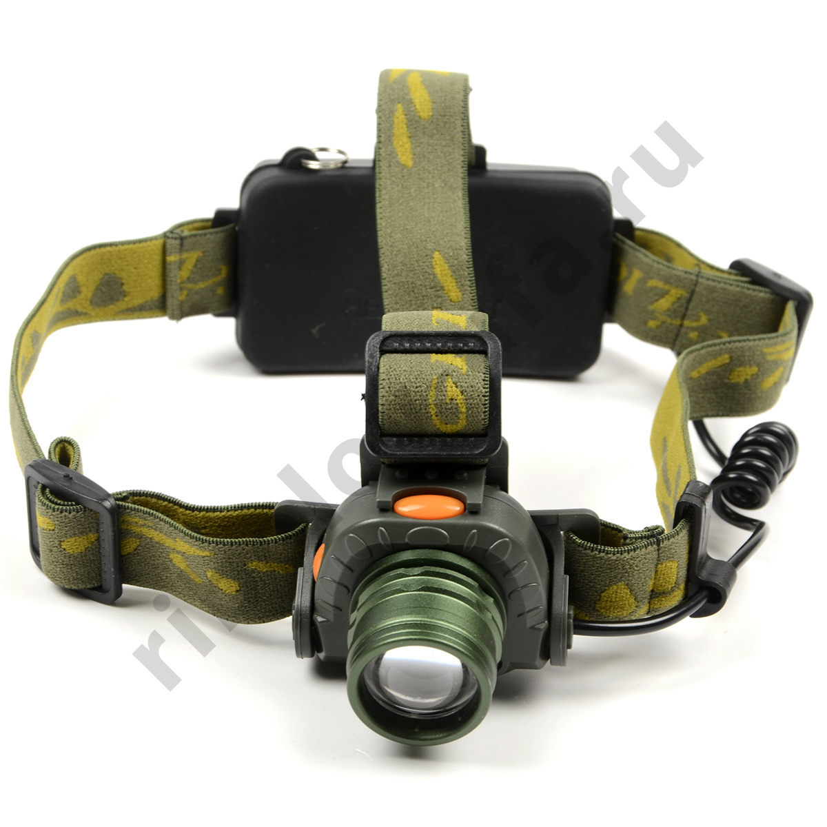 Фонарь налобный No name HT-427 (сенсорный, аккум/батарейки, зарядка 200, зарядка автомобильная)