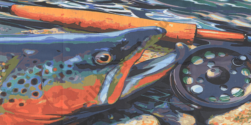Бандана Fly Fishing Anti UV SPF45 3D-Trout & Reel
