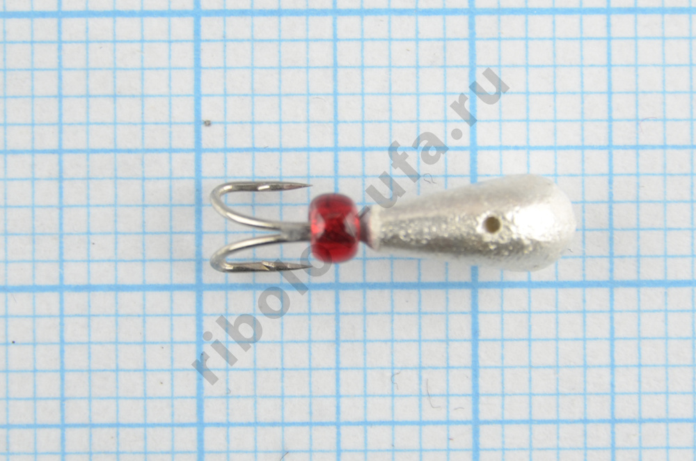 Мормышка вольфрам Bravo Fishing Чесночинка Коза с отверстием, 3.5 мм 0.85 гр Sil