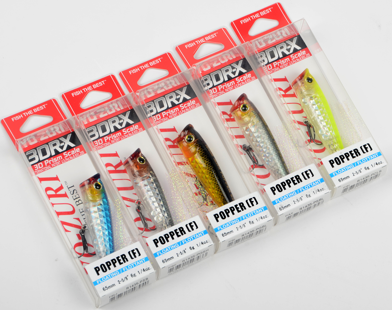 Воблер Yo-Zuri  R1435 3DR-X Popper 65мм 6гр, цв. PCLS