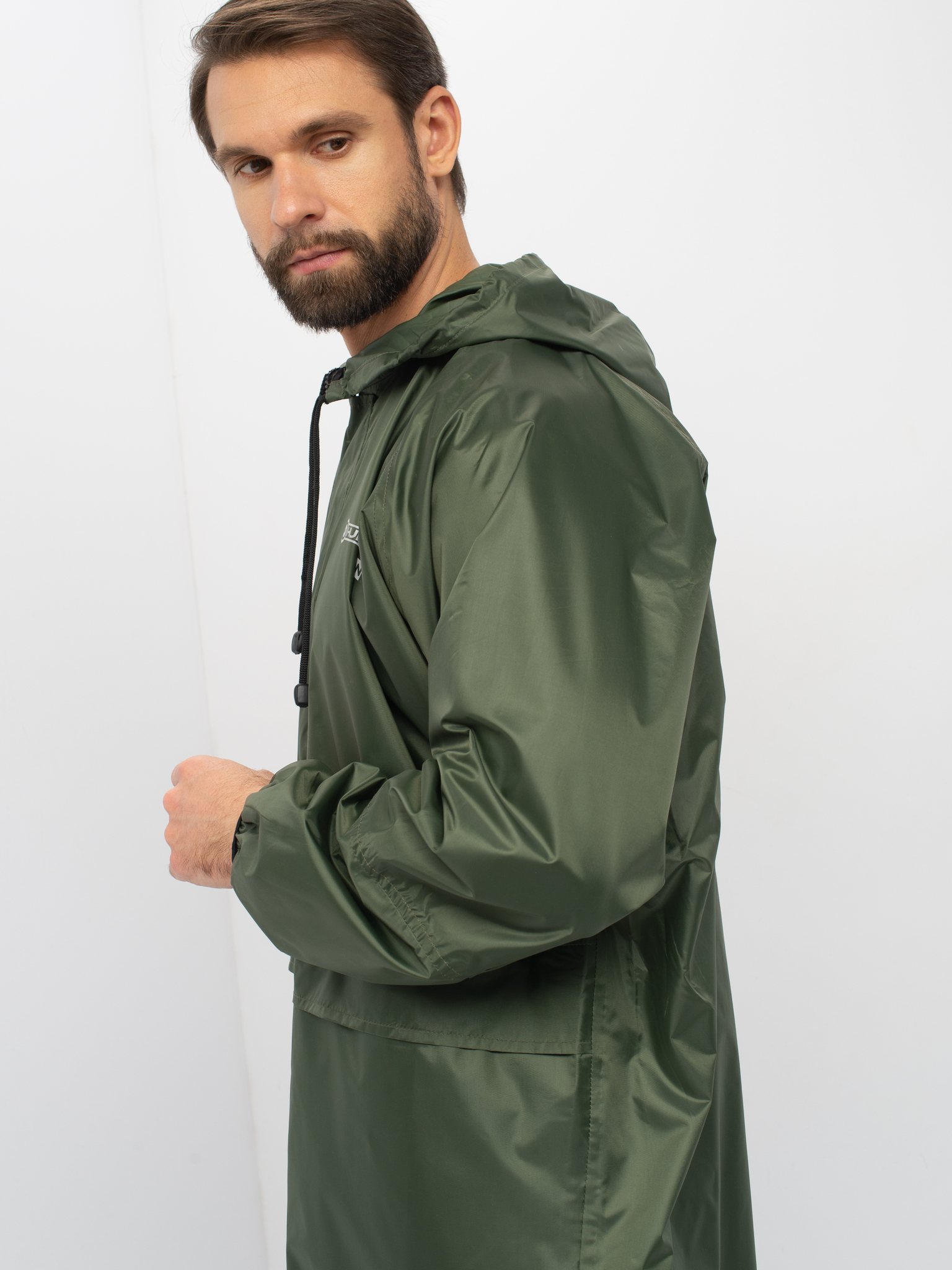 Плащ Huntsman ВВЗ цв. Зеленый Ткань Таффета PVC 20000мм р.52-54, рост 182