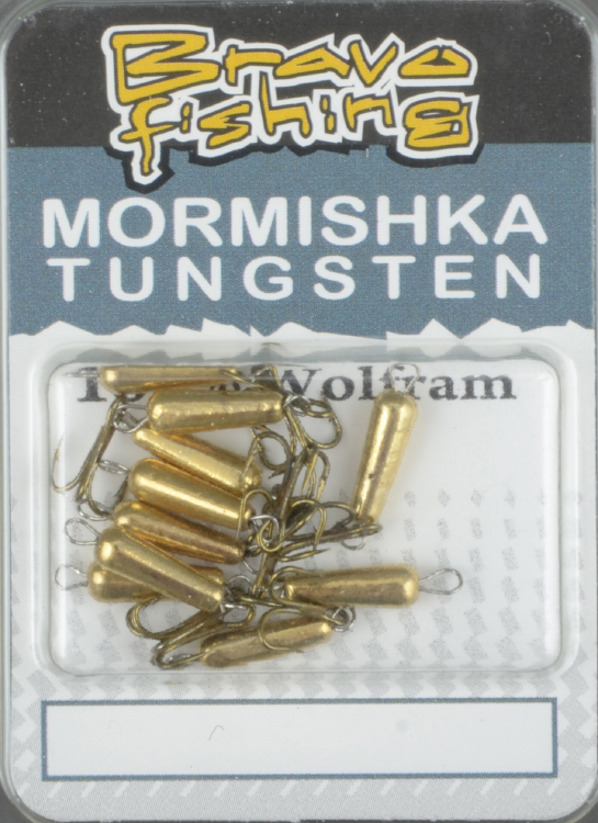 Мормышка вольфрам Bravo Fishing Чертик с подвесным тройником 2,5мм 0,70гр  Go