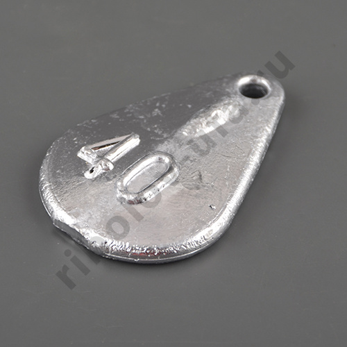 Груз Ложка с отверстием (свинцовое ухо) Ст.О 120гр.