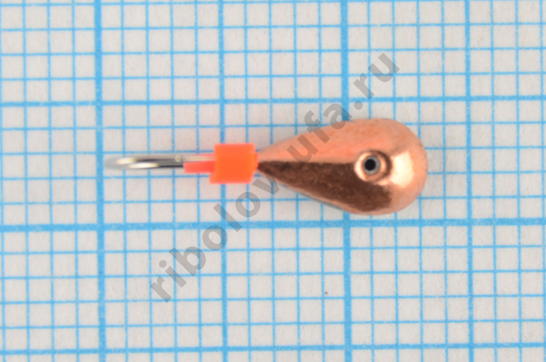 Мормышка Пирс Мастер свинцовая паяная Капля 4,5мм 0,28гр цв. медь