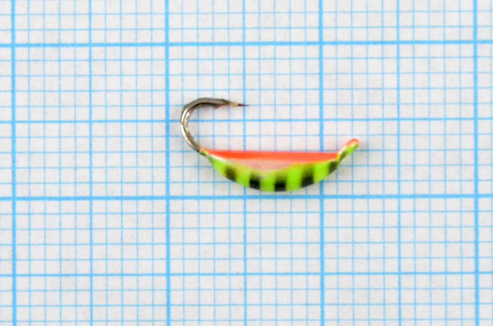 Мормышка вольфрам Bravo Fishing Супер банан с ушком крашенный 2,5 мм 0,68 гр., 41