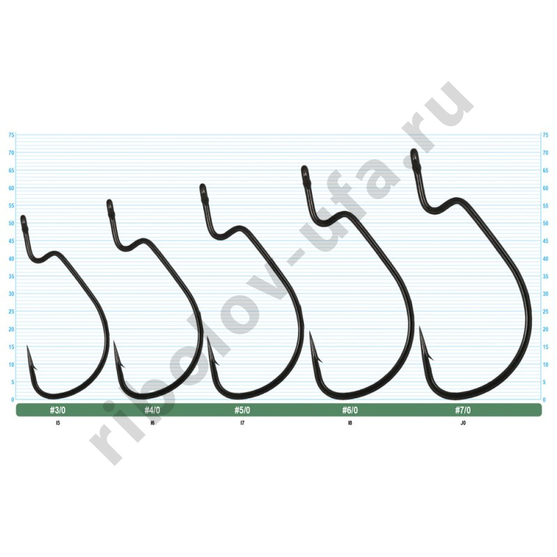 Офсетный крючок Owner 4108 Jungle Wide Gap teflon №3/0