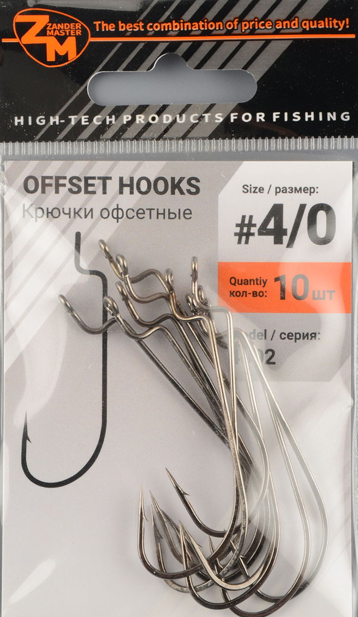Офсетный крючок Zander Master 4002-4/0