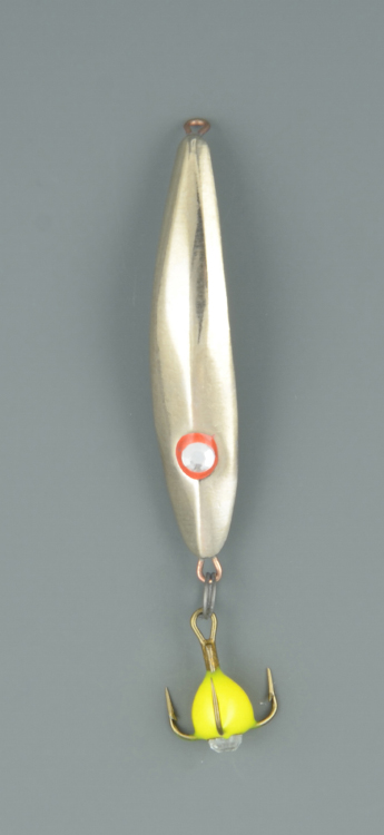 Блесна зимняя Пирс Кобра с чёр. Снеток малый нейзильбер (в блистере)