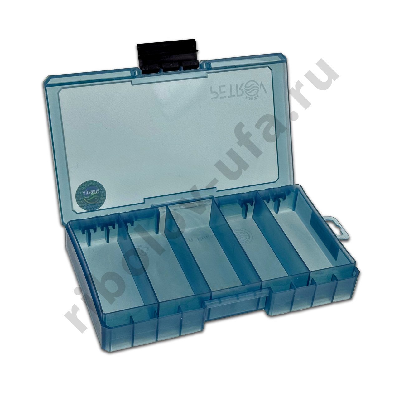 Коробка Fishka Petrov 5 ячеек односторонняя тонированная 165*98*28мм