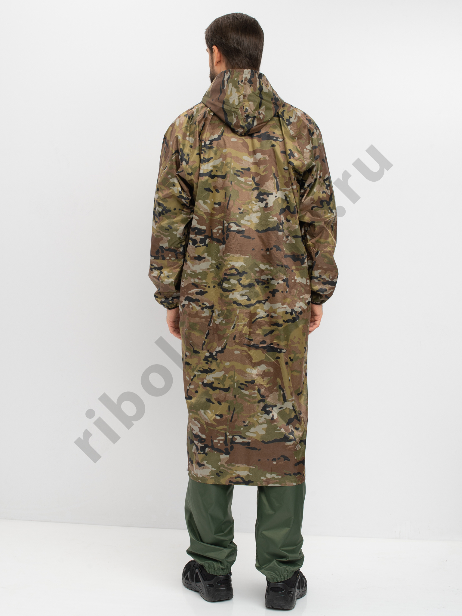 Плащ Huntsman ВВЗ цв. Мультикам Ткань Таффета PVC 20000мм р.48-50, рост 176