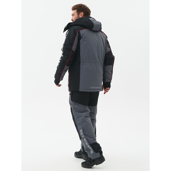 Костюм зимний Huntsman Siberia Lux цв.Серый/Черный ткань Breathable р. 48-50 рост 170-176 (РР)
