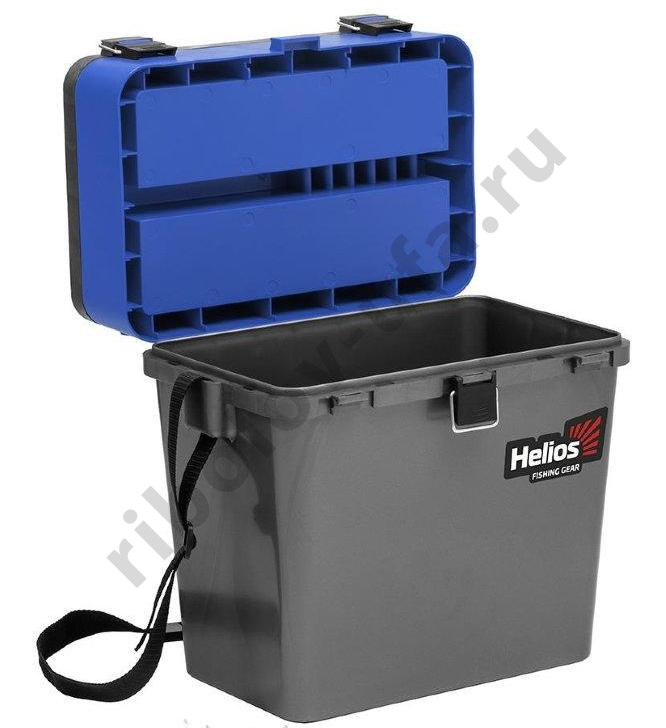 Ящик зимний Helios серый/синий