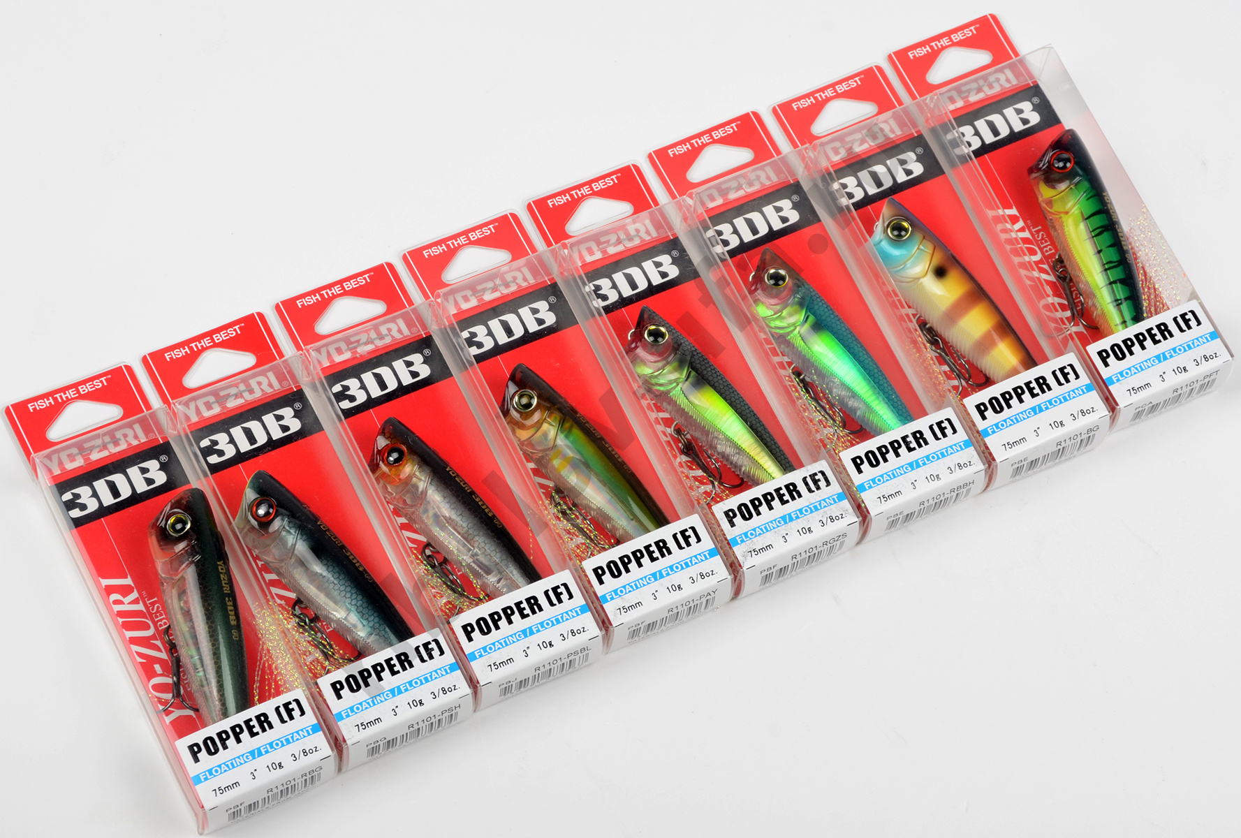 Воблер Yo-Zuri R1101 3DB Popper 75F, 10гр цв. BG