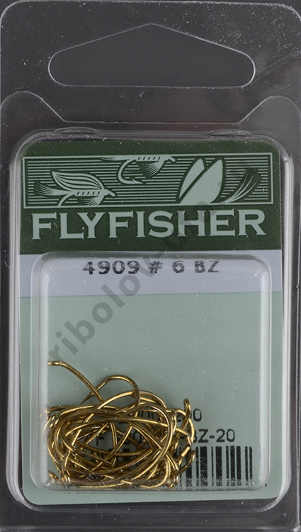 Крючки Flyfisher 4909 #6 BZ