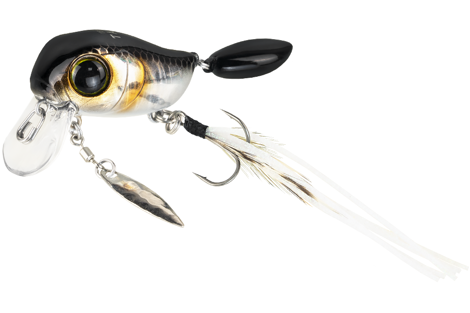 Воблер Jackall Micro Tappy  дл. 5.4 см, гл. 0-0.1 м, 4.8 гр., floating, цв. hl silver & black