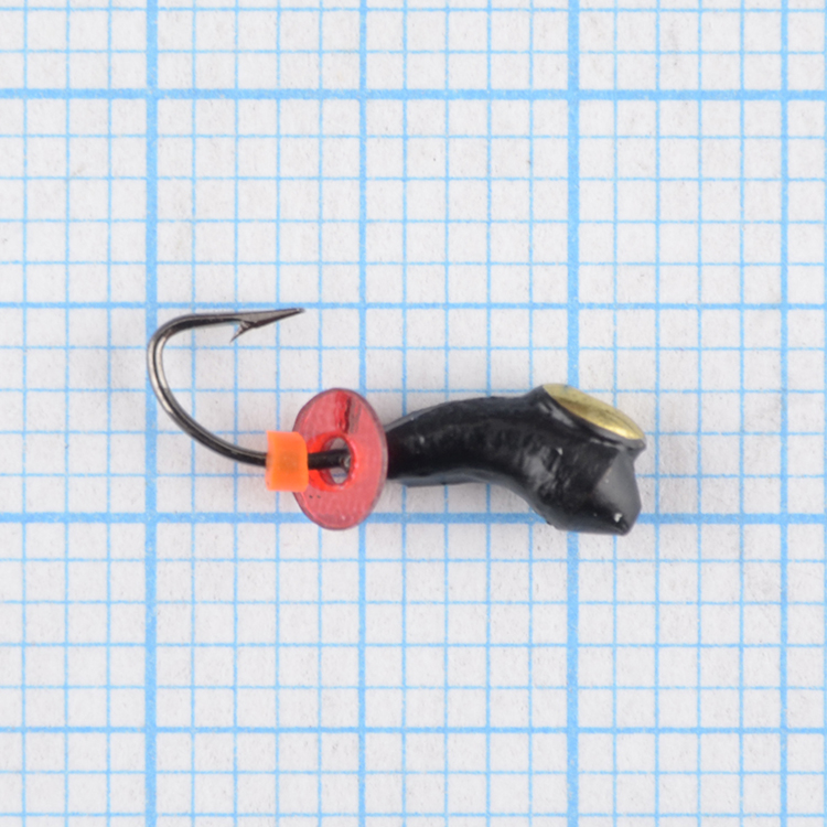 Мормышка Wormix точеная вольфрамовая Уралка-перевертыш d=2.5 с коронкой 0,4гр арт. 404