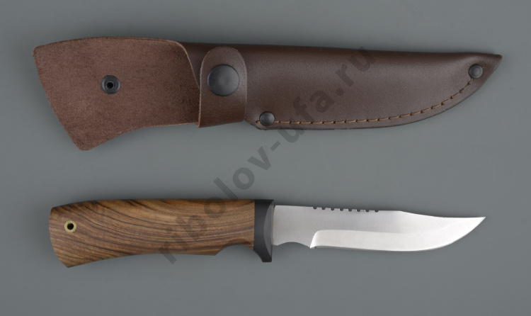 Нож упрощ. Рыбак-У хирургич.нерж.сталь, 65х13, орех (ручная работа)