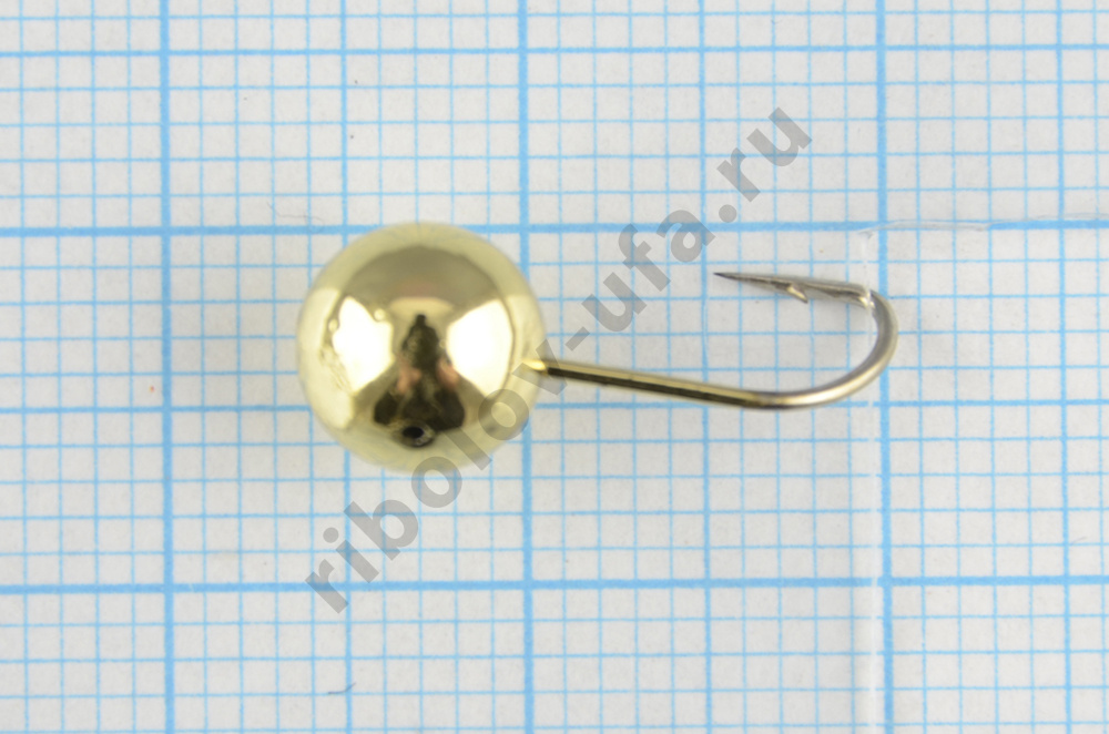 Мормышка литая Marlins Шар 7мм (1.93гр) кр. Crown золото 7000-503