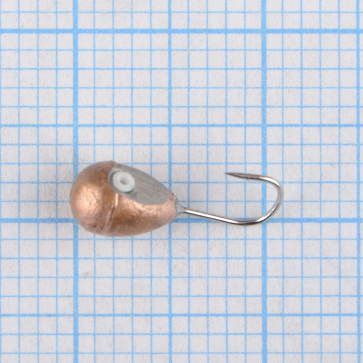 Мормышка вольфрам.Тульская Капля с кембриком d-4,0мм медь