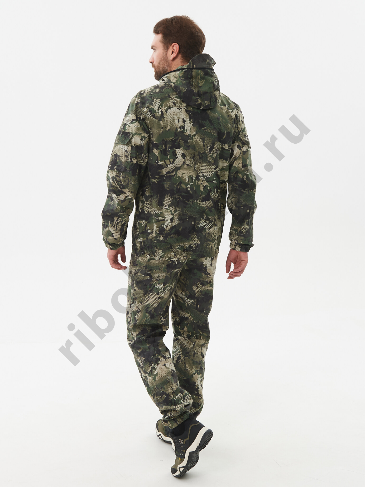 Костюм летний Huntsman Стрелок Антимоскит цв. Зеленый Питон ткань Сорочка  р. 44-46, рост 170-176