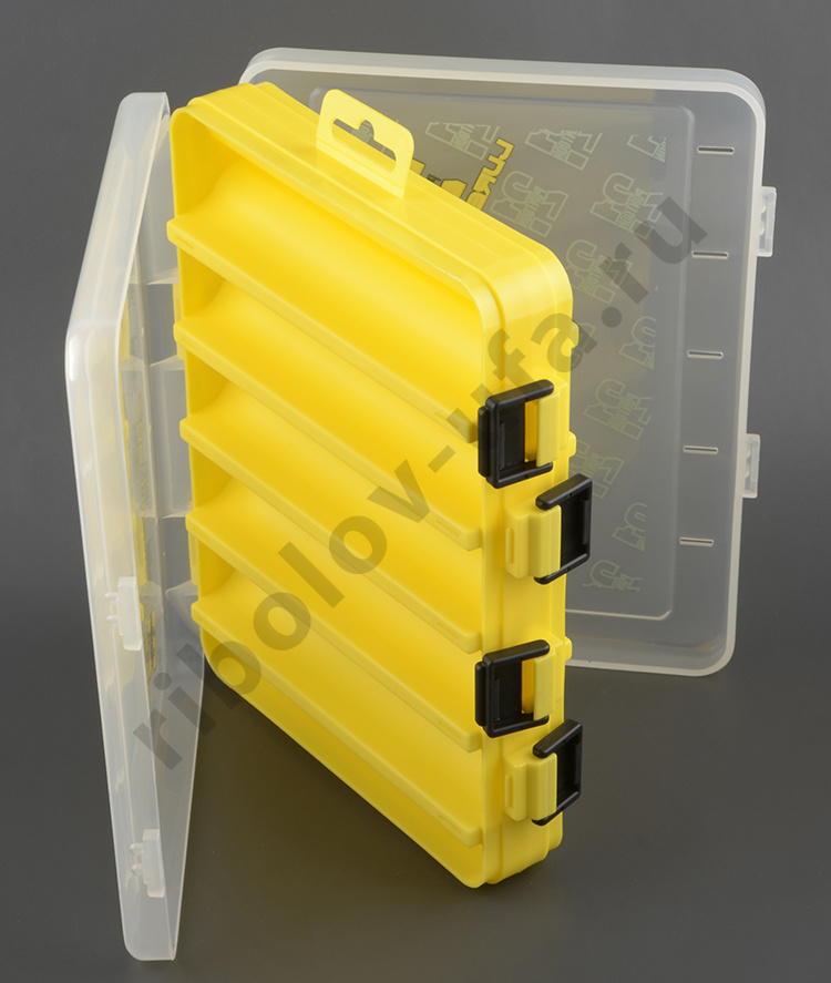 Коробочка Pontoon 21 LCB двусторонняя (206х170х42мм) желтая/верх прозр.