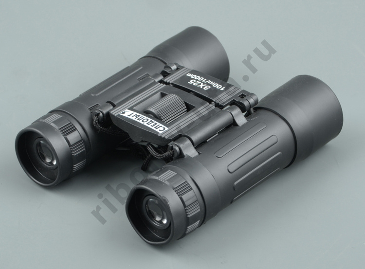 Бинокль Следопыт 8*25 черный 65*35*110 мм 184 гр в чехле BT-10