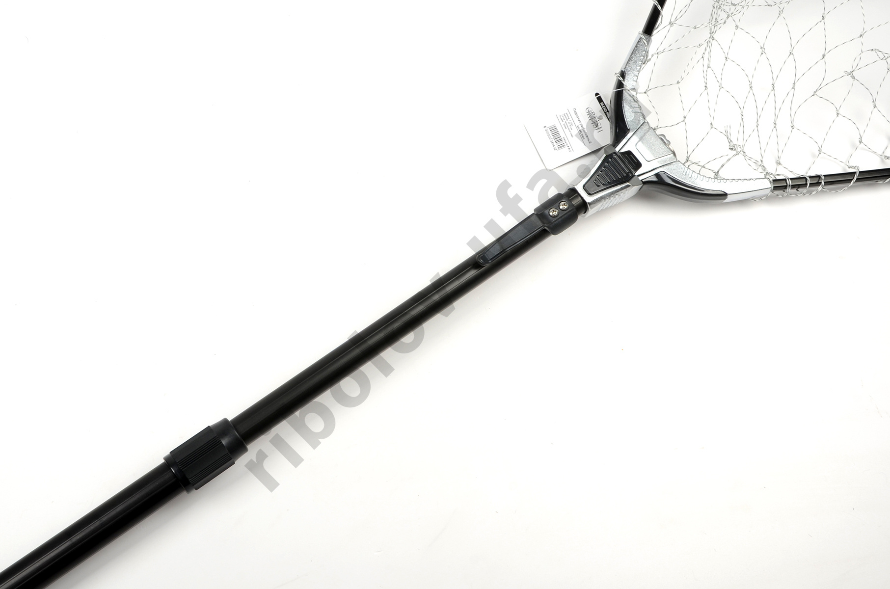 Подсачек Grfish телескоп. Titan,  2,1м, ал. блок, 70х70см, теннисный корд, яч.30мм