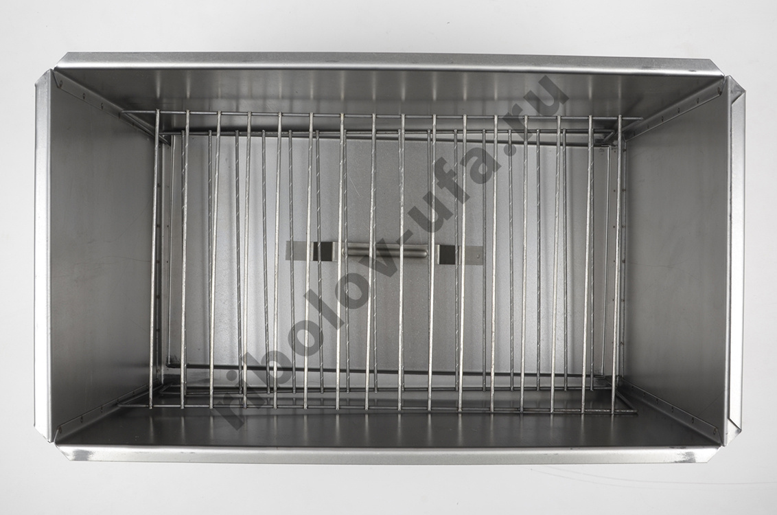 Коптильня двухъярусная Универсал с поддоном для сбора жира 480х280х270, сталь 1мм 