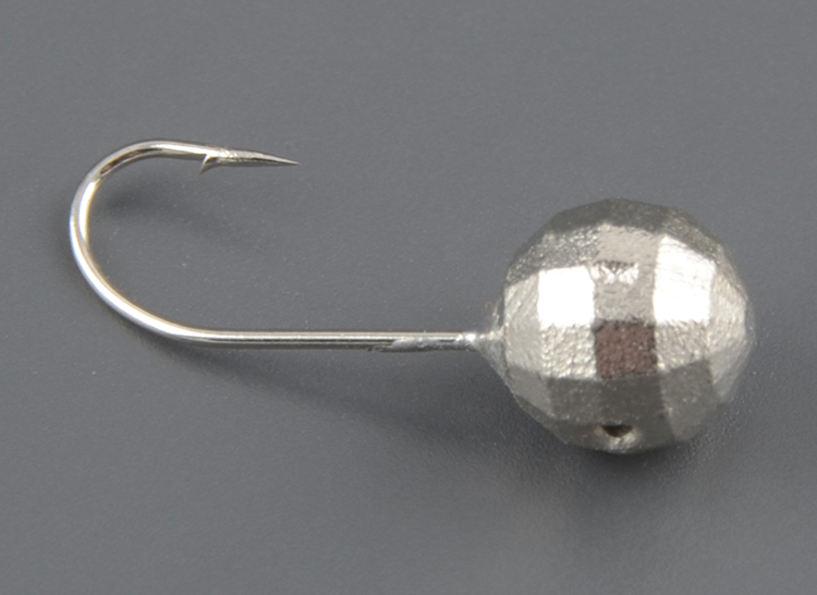 Мормышка вольфрам Bravo Fishing Шар с отверстием мелкая грань 6.0 мм 1.8 гр Ni