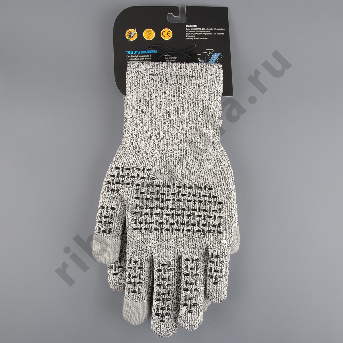 Перчатки водонепроницаемые Dexshell TechShield Touchscreen р.L  DG478TSL