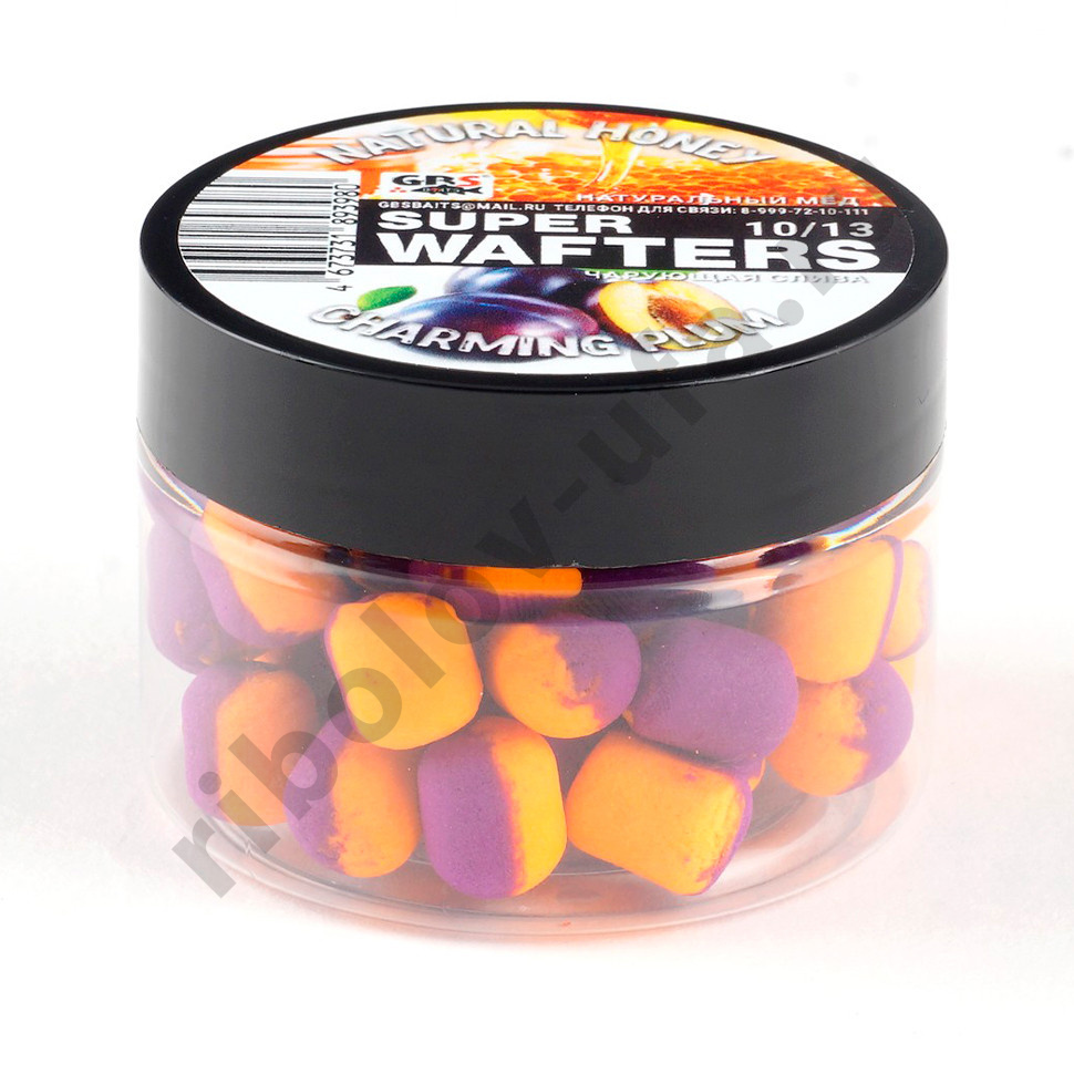 Вафтерсы (wafters) GBS нейтральной плавучести 10x13мм Натуральный мёд и Чарующая Слива