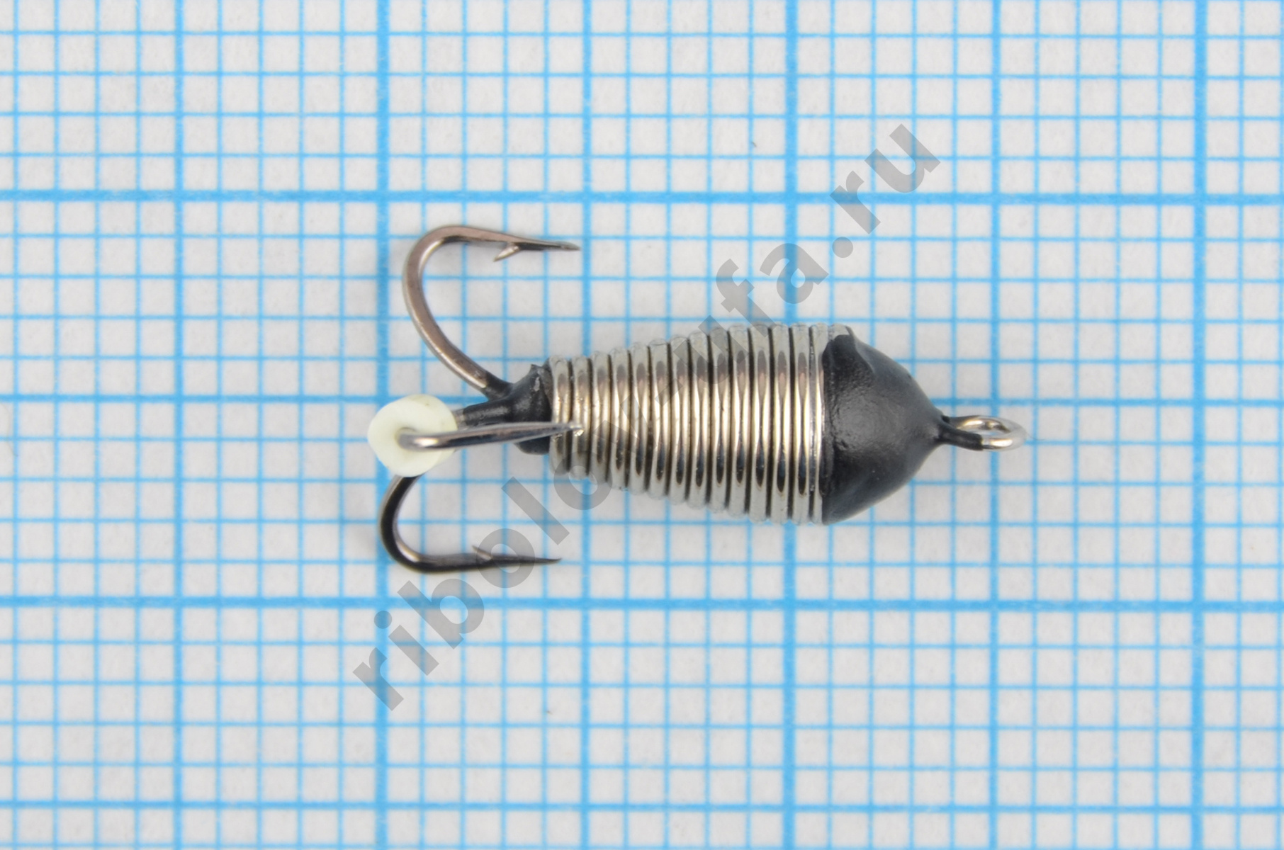 Мормышка Владимирский вольфрам Чертик с ушком рефленый 4мм 1,45гр серебро