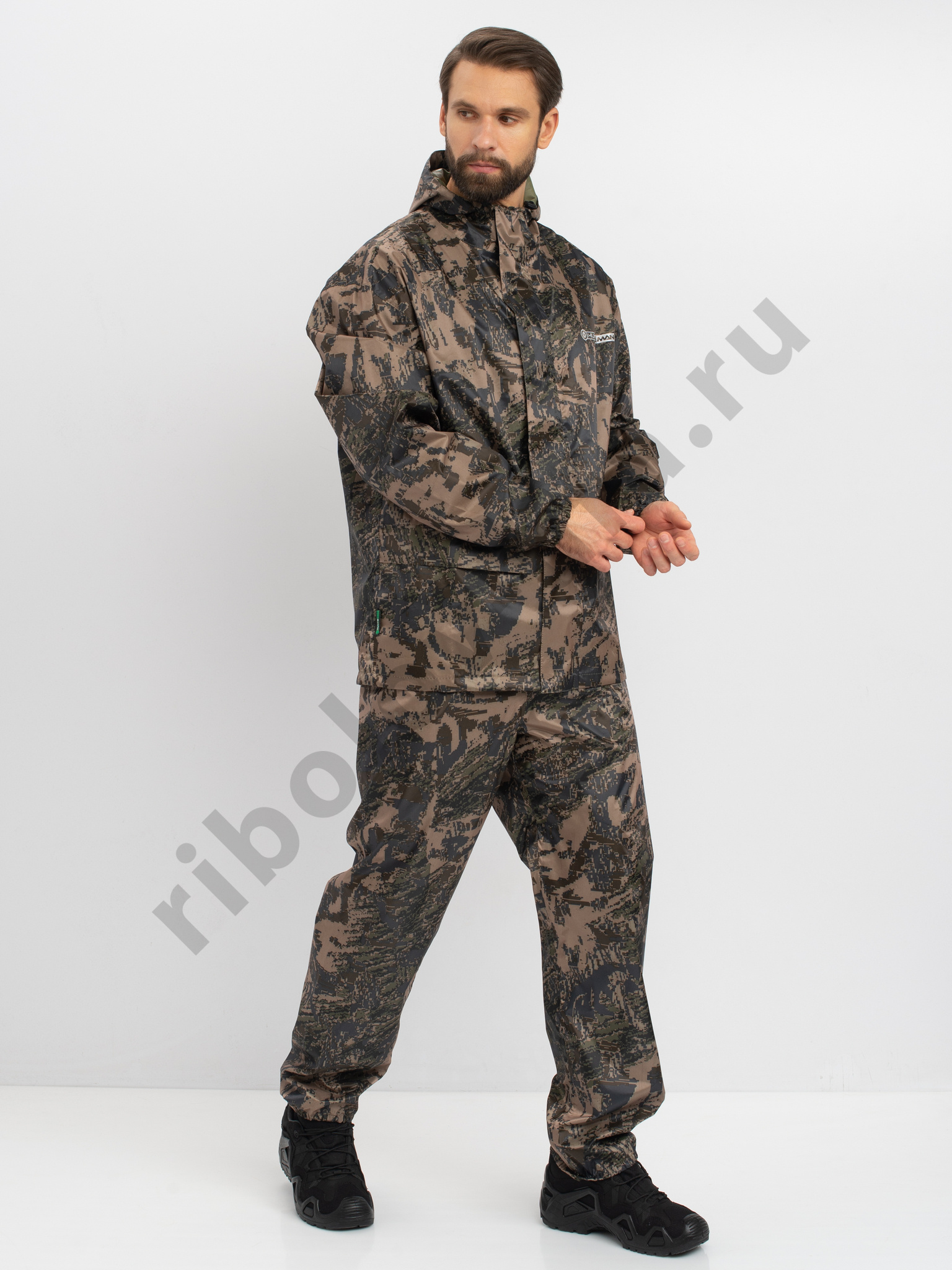 Костюм Huntsman Шторм Цв. Лабиринт Ткань Таффета PVC (20000мм) р.48-50, рост 176