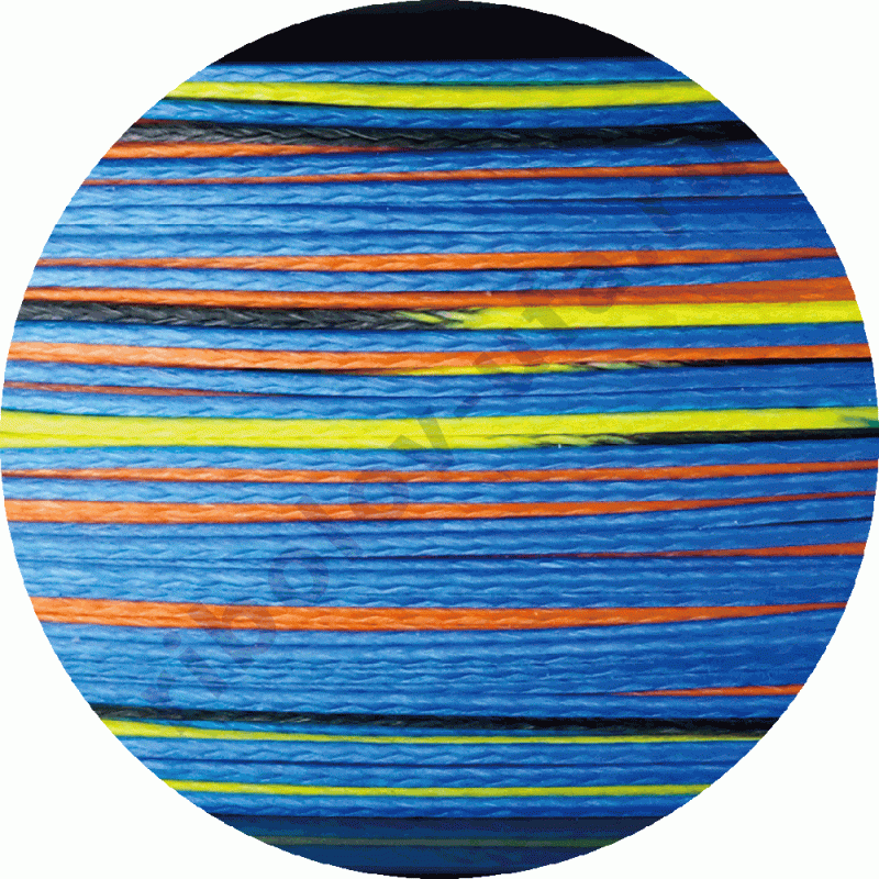 Шнур плетёный Owner Kizuna EX Broad PE X8 150m multicolor 0,29mm, 24kg