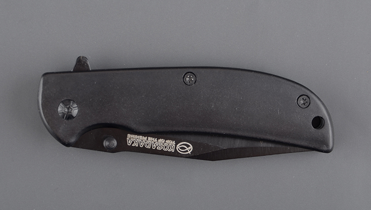 Нож складной Kosadaka N-F28B 16/9.0 см, 110 гр., черная рукоятка